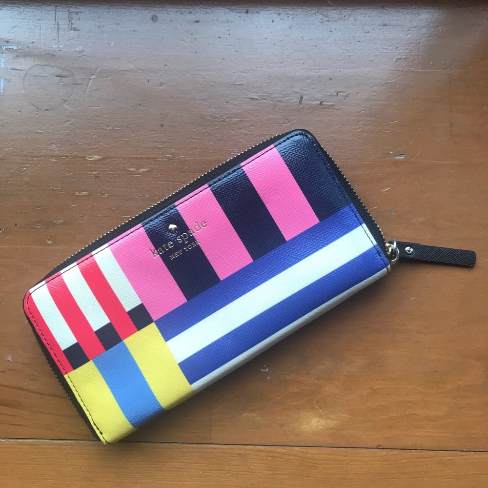 Kate Spade striped wallet